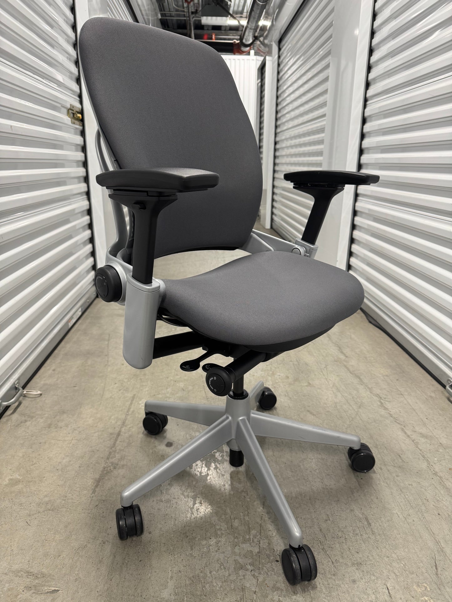 Steelcase Leap V2 Fully loaded Office Chair with new upholstery in black