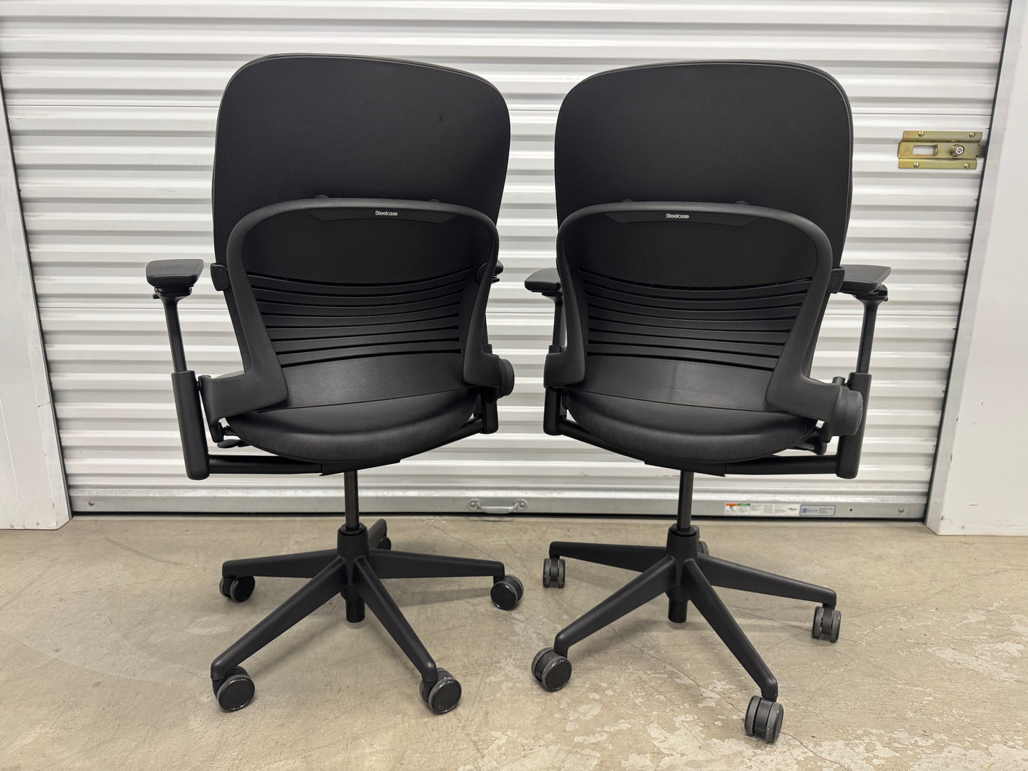 Steelcase Leap V2 Fully loaded Office Chair with new upholstery in black