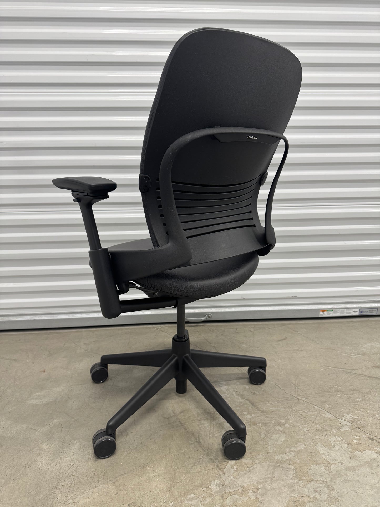 Steelcase Leap V2 Fully loaded Office Chair with new upholstery in black
