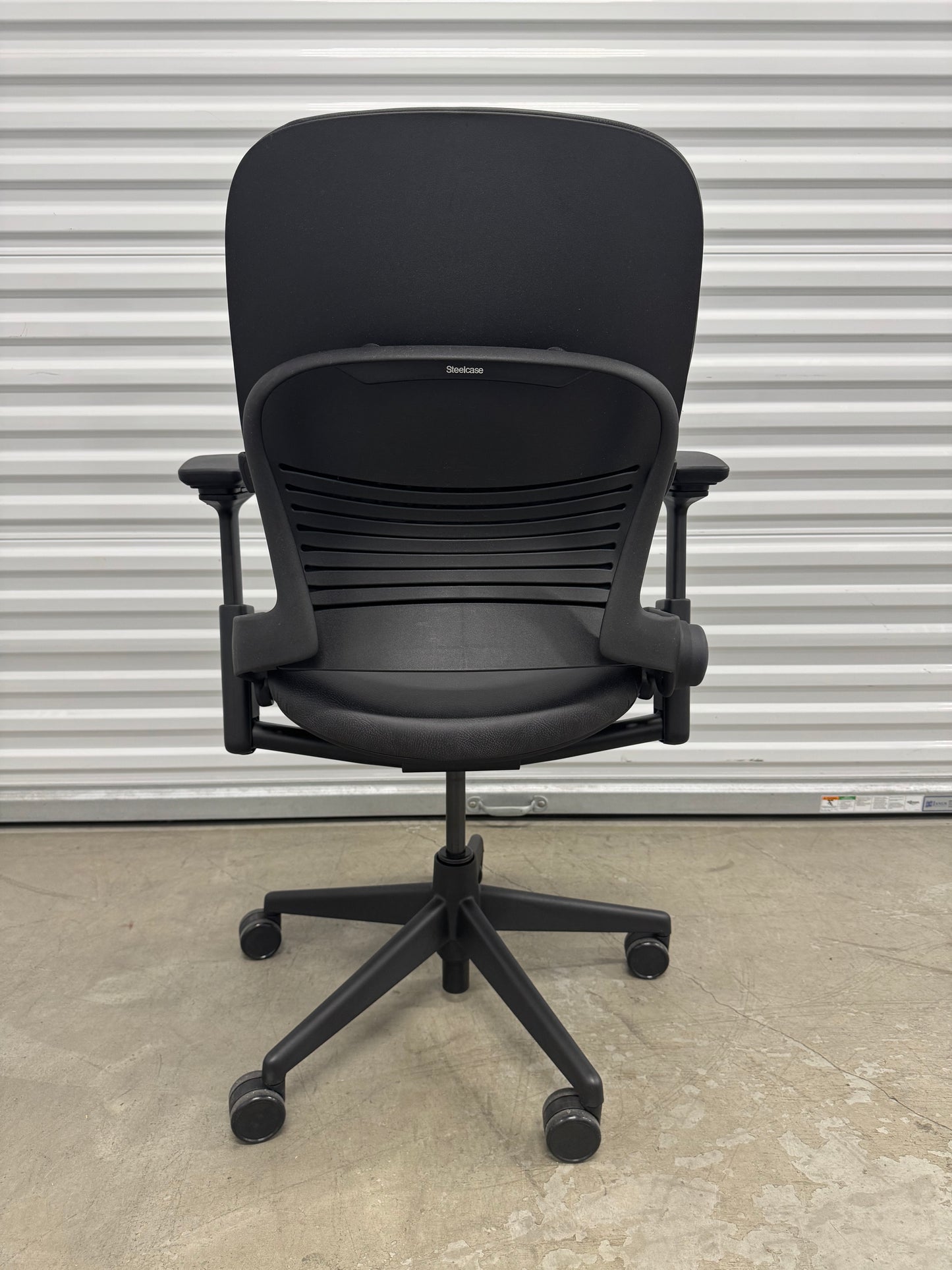 Steelcase Leap V2 Fully loaded Office Chair with new upholstery in black