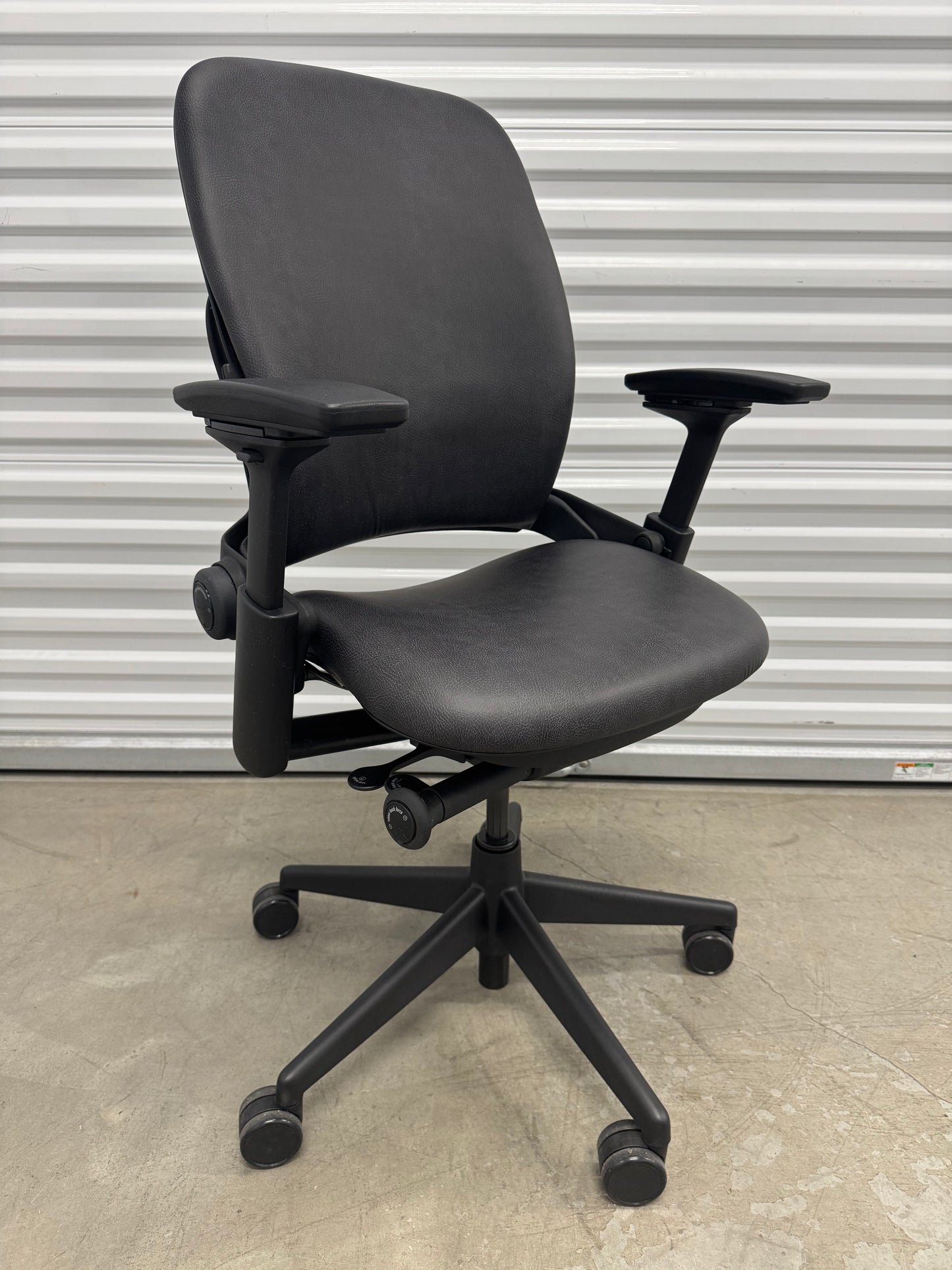 Steelcase Leap V2 Fully loaded Office Chair with new upholstery in black